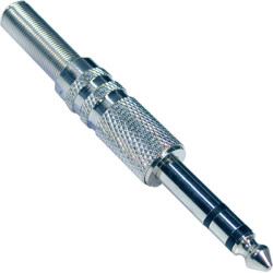 JACK ESTEREO 6 3MM MACHO CON CAPUCHON METALICO