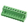 REGLETA/CLEMA HEMBRA AEREA 10 PINES R 5 08MM VERDE