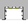 PERFIL DE ALUMINIO EPYF 32X64X2000MM
