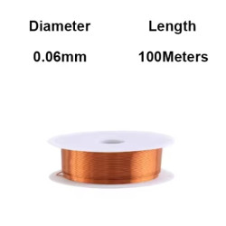 ROLLO HILO ESMALTADO DE COBRE 0 6MM 10M 