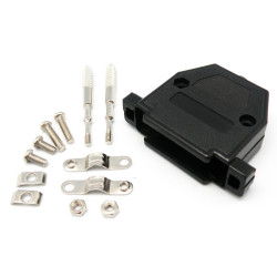 CARCASA CONECTOR DB25 PLASTICO TORNILLO LARGO
