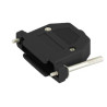 CARCASA CONECTOR DB25 PLASTICO TORNILLO LARGO