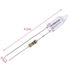 LAMPARITA NEON CON RESISTENCIA PARA 220V 6X16MM