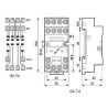 ZOCALO RELE FINDER 4CC 94 74SMA CON BORNES PLETINA
