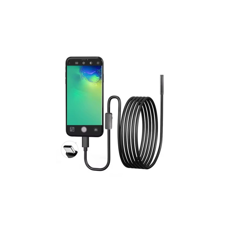 ENDOSCOPIO USB 6 LED 5M PARA ANDROID IP67 ENDOSCOPIO USB 6 LED 5M PARA ANDROID IP67
