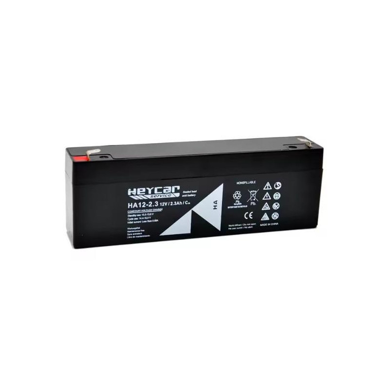 BATERIA PLOMO AGM 12V 2 3A 178x34x60mm HEYCAR BATERIA PLOMO AGM 12V 2 3A 178x34x60mm HEYCAR