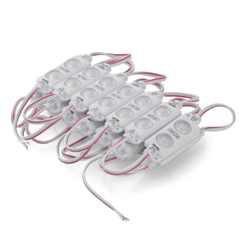 CADENA 20 MODULOS DE 2 LED SMD SAMSUNG 12V DC 1W CADENA 20 MODULOS DE 2 LED SMD SAMSUNG 12V DC 1W