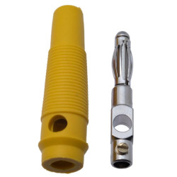 BANANA 4MM FUNDA GOMA AMARILLA