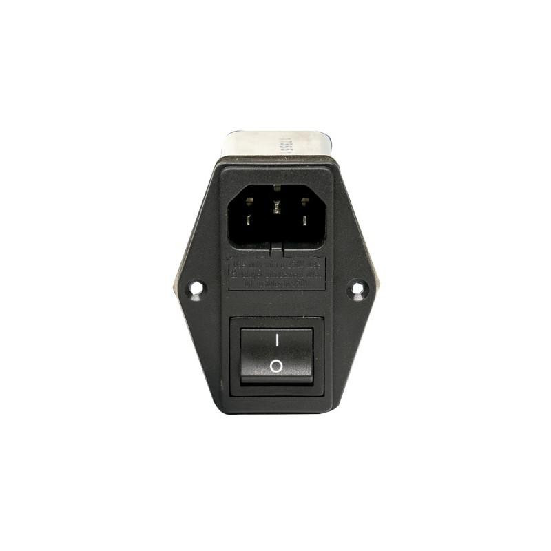 FILTRO DE RED 6A CON INTERRUPTOR Y FUSIBLE