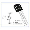 TRANSISTOR BC557C PNP 45V 100mAh TO92