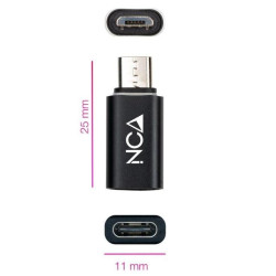 ADAPTADOR MICRO USB MACHO - USB TIPO C HEMBRA