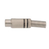 CONECTOR RCA HEMBRA NEGRA METALICO CON MUELLE