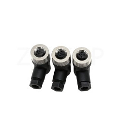 CONECTOR DE SENSOR M12 HEMBRA 4 PINES ACODADO
