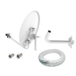 KIT PARABOLICA 60cms LNB CABLE 20m