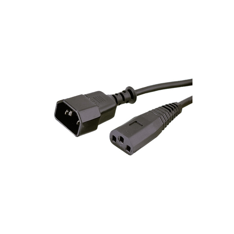 CABLE PROLONGADOR IEC-C3 A IEC-C14 1 80 metros CABLE PROLONGADOR IEC-C3 A IEC-C14 1 80 metros