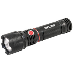 LINTERNA MANO LED METALICA 3 MODOS BASE MAGNETICA