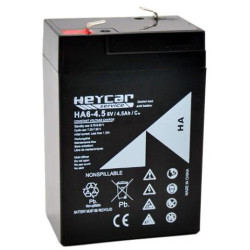 BATERIA 6V 4 5A PLOMO AGM 70x101x48mm HEYCAR