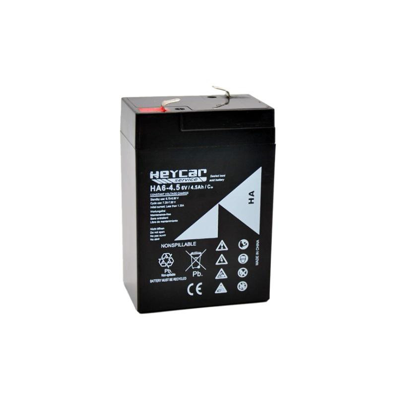 BATERIA 6V 4 5A PLOMO AGM 70x101x48mm HEYCAR BATERIA 6V 4 5A PLOMO AGM 70x101x48mm HEYCAR