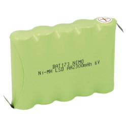 BATERIA AAX5 NI-MH 6V 2300MAH CON TERMINALES