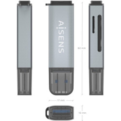 LECTOR DE TARJETA AISENS ASCR-2A09 USB 3 1