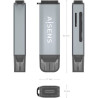 LECTOR DE TARJETA AISENS ASCR-2A09 USB-C 3 1