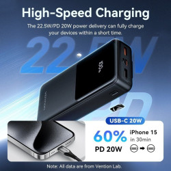 POWER BANK VENTION FHPB0 20000MAH NEGRA