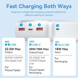 POWER BANK VENTION FHMW0 30000MAH BLANCA