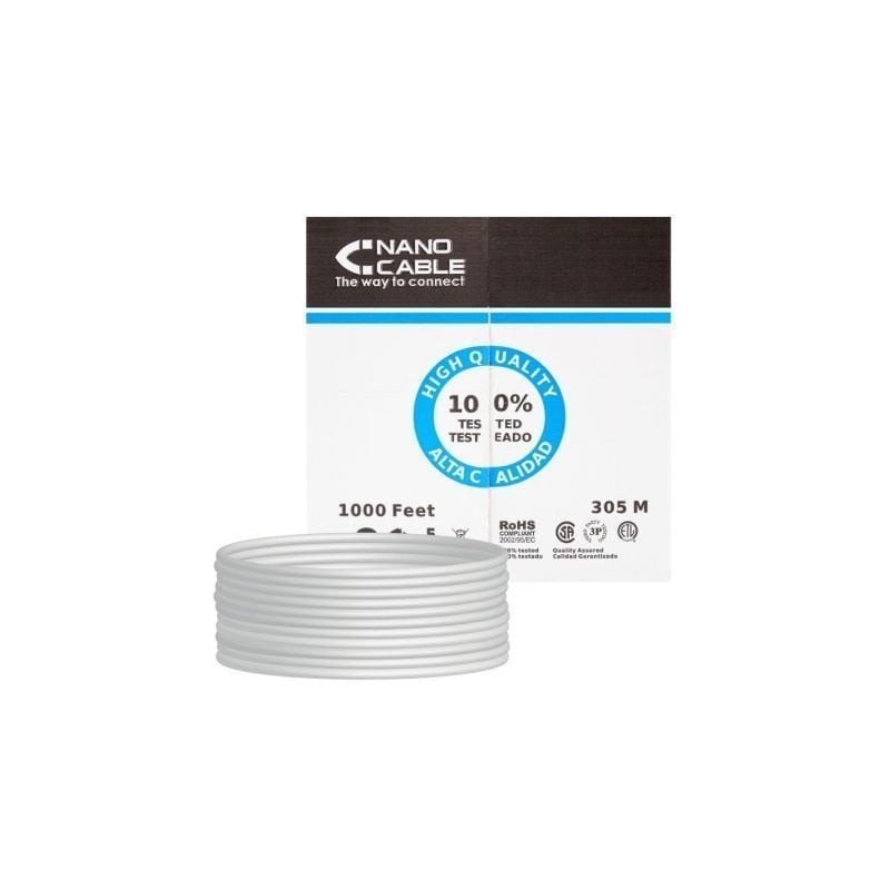 CABLE DE RED CAT 5 UTP BOBINA 305M CABLE DE RED CAT 5 UTP BOBINA 305M