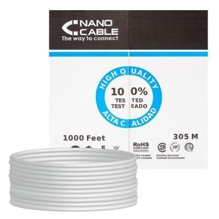 CABLE DE RED CAT 5 UTP   BOBINA 305M 