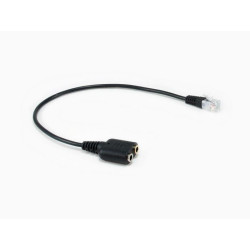 ADAPTADOR AURICULARES RJ9 A 2 JACK 3 5mm