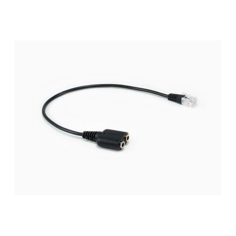 ADAPTADOR AURICULARES RJ9 A 2 JACK 3 5mm ADAPTADOR AURICULARES RJ9 A 2 JACK 3 5mm