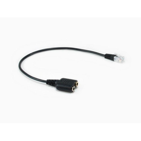 ADAPTADOR AURICULARES RJ9 A 2 JACK 3 5mm