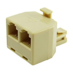 ADAPTADOR TELEFONICO DOBLE RJ11 6P 4C