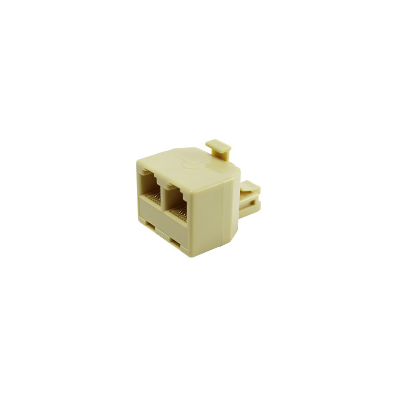 ADAPTADOR TELEFONICO DOBLE RJ11 6P 4C ADAPTADOR TELEFONICO DOBLE RJ11 6P 4C