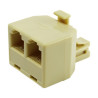 ADAPTADOR TELEFONICO DOBLE RJ11 6P 4C