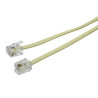 CABLE TELEFONICO 4C MARFIL 2 1M 