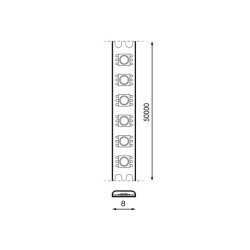 TIRA LED 24V SMD IP20 6000K 5M 