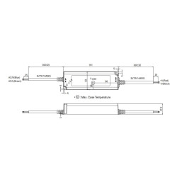 FUENTE LED DRIVER 24VDC 150W IP67 MEANWELL