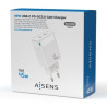 CARGADOR DE PARED AISENS 45W 2XUSB TIPO-C