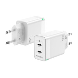 CARGADOR DE PARED AISENS 45W 2XUSB TIPO-C