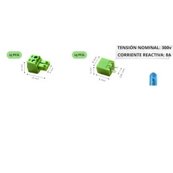 CONECTOR ENCHUFABLE 2 VIAS ANGULO RECTO M - H
