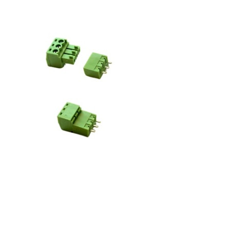 CONECTOR ENCHUFABLE 3 VIAS ANGULO RECTO M - H