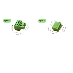 CONECTOR ENCHUFABLE 3 VIAS ANGULO RECTO M - H