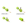 CONECTOR ENCHUFABLE 4 VIAS ANGULO RECTO M - H