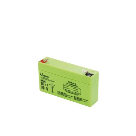 BATERIA 6V 1 3A PLOMO AGM U-POWER 97 0x24 0x52 0mm