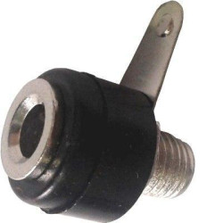 BORNE NEGRO 30A BANANA HEMBRA Ø4mm CHASIS