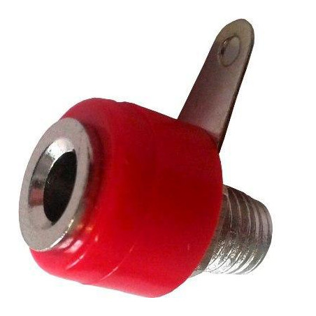 BORNE ROJO  30A BANANA HEMBRA Ø4mm CHASIS