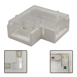 CONECTOR EN L PARA TIRA LED IP68 8MM