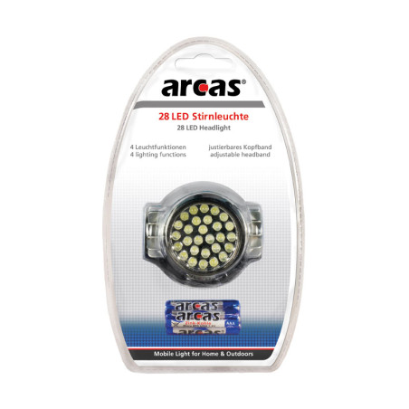 LINTERNA DE CABEZA ARCAS 28 LED
