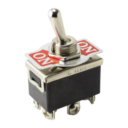 CONMUTADOR 6 PATAS TORNILLO ON-ON 10A 250V